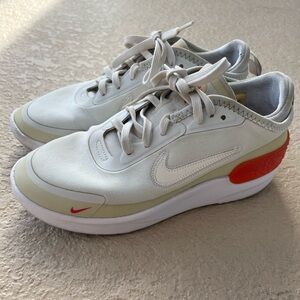 Nike ladies White and Red Sneakers